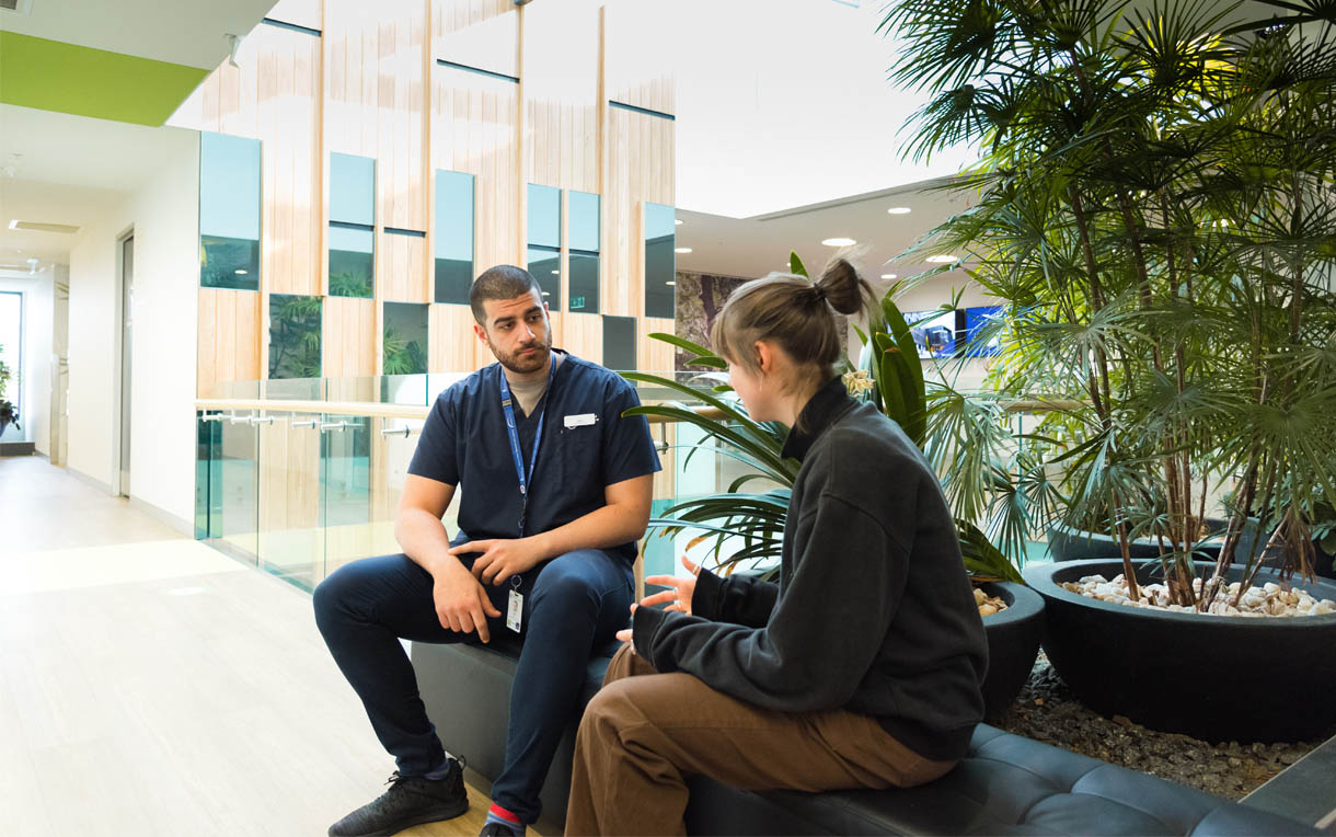 Richard with the cabinet he made