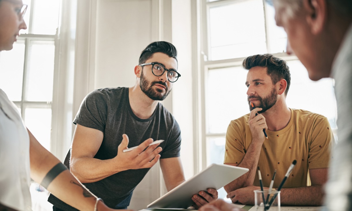 Business people working together in office