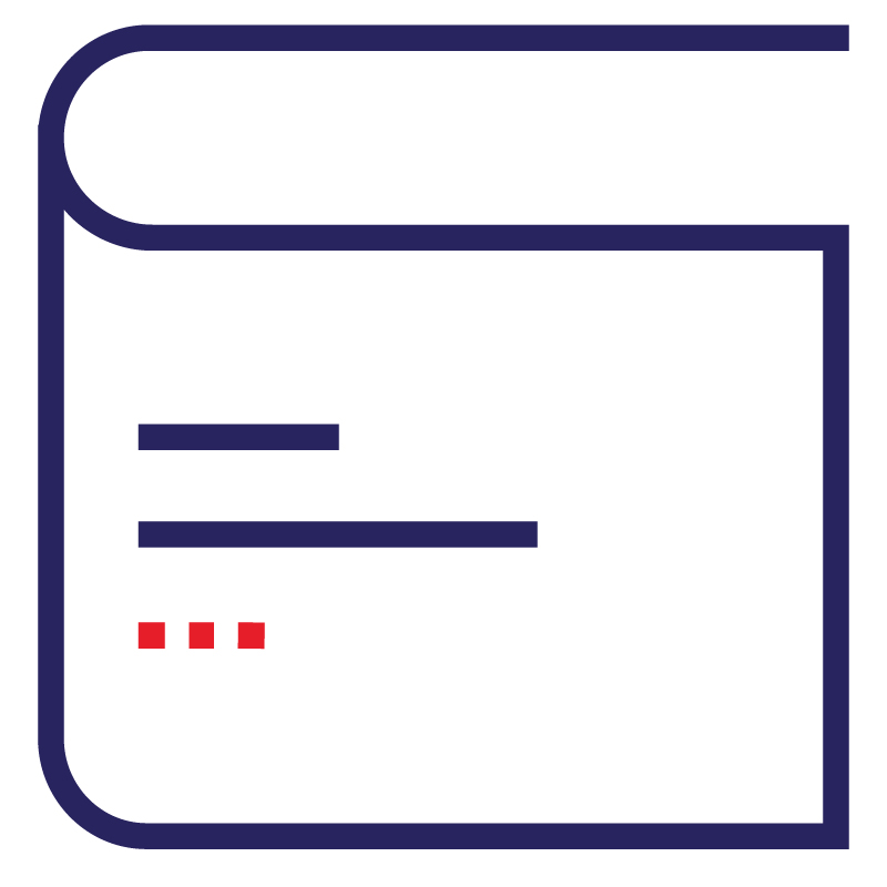 RMIT icon - book/folder.